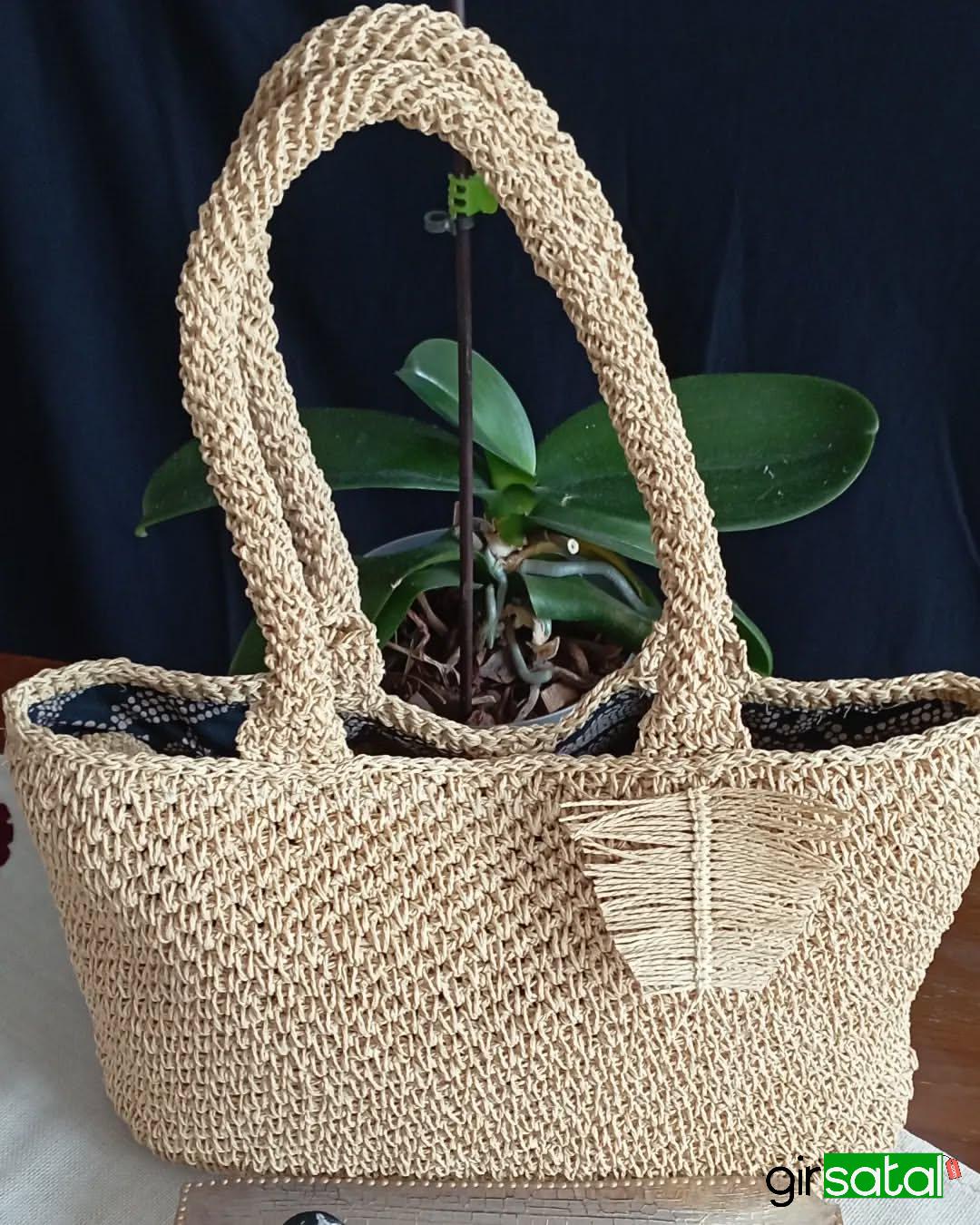 Hasır kağıt ip çanta Yaprak